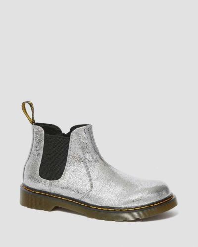 Botas Chelsea Dr Martens Youth 2976 Crinkle Metallic Para Niños DR6119E